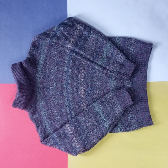 Vintage Wool Nor'easterly Made In Scotland Turtleneck Sweater